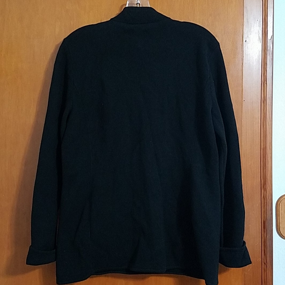 NWT Lauren Ralph Lauren black sweater jacket - Picture 2 of 4